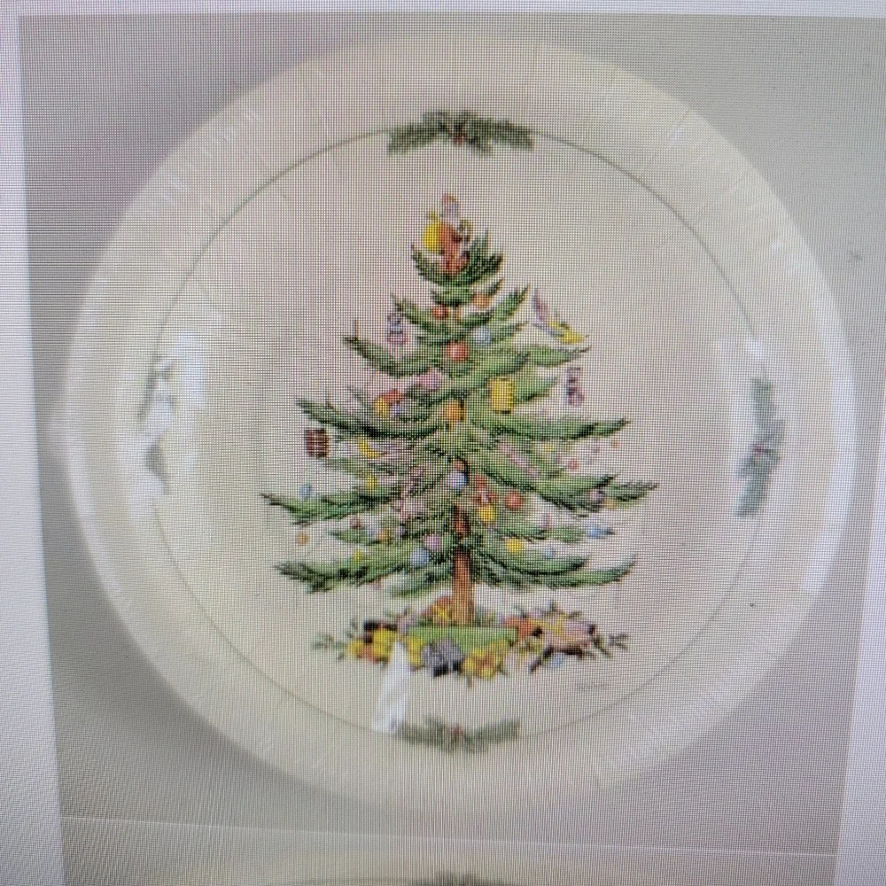 NEW Spode Christmas Tree Coated Disposable Plates & Napkins set 8 place settings